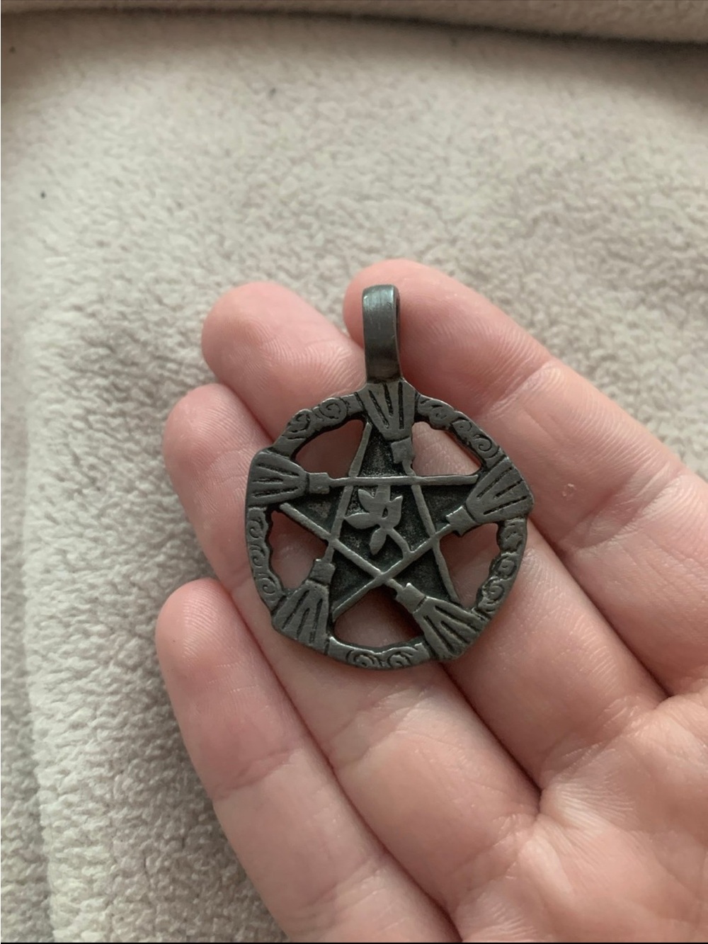 Pentagram necklace pendant